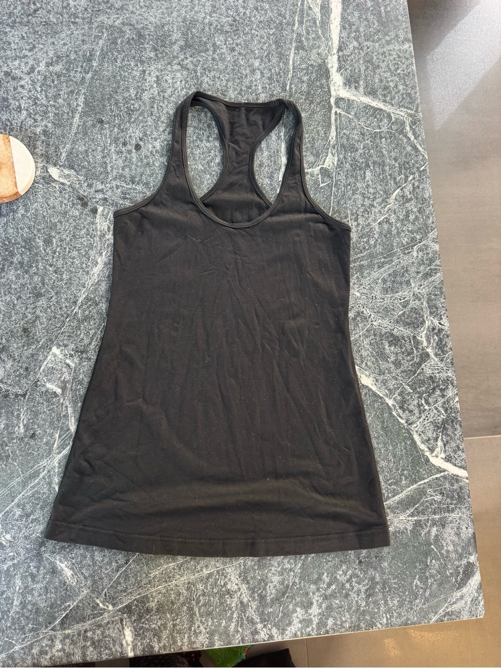 Lululemon black racerback long tank top